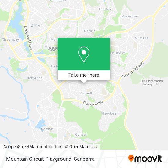 Mountain Circuit Playground map
