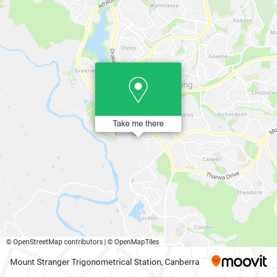 Mount Stranger Trigonometrical Station map