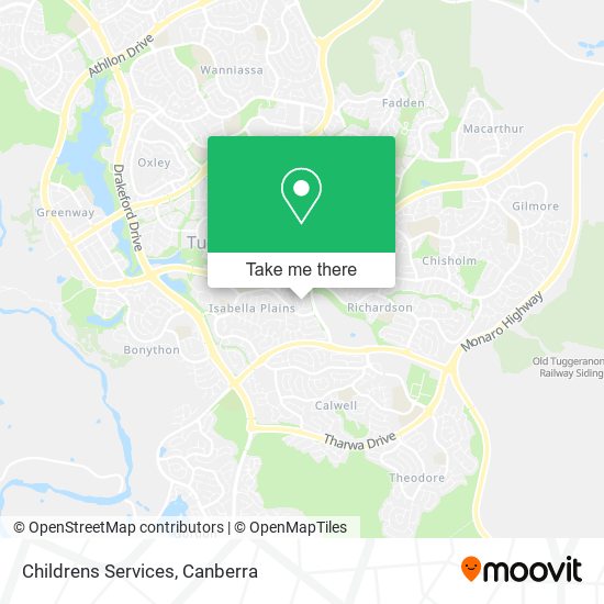 Childrens Services map