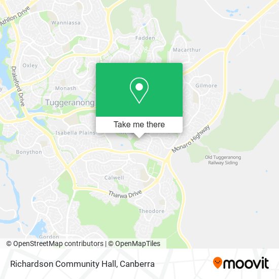 Richardson Community Hall map