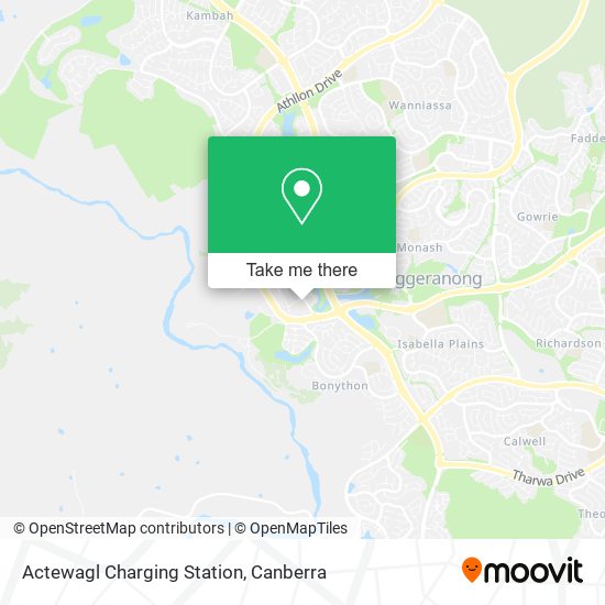 Actewagl Charging Station map