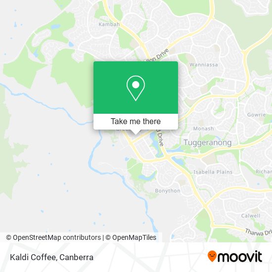 Kaldi Coffee map