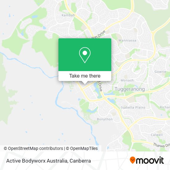 Mapa Active Bodyworx Australia