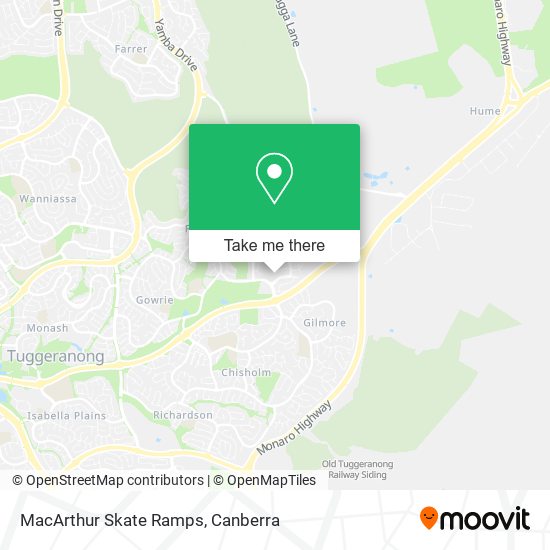 MacArthur Skate Ramps map