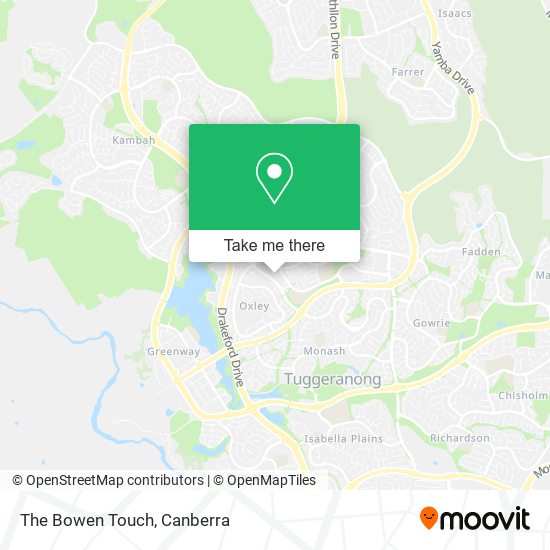 The Bowen Touch map