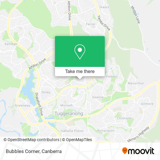 Bubbles Corner map