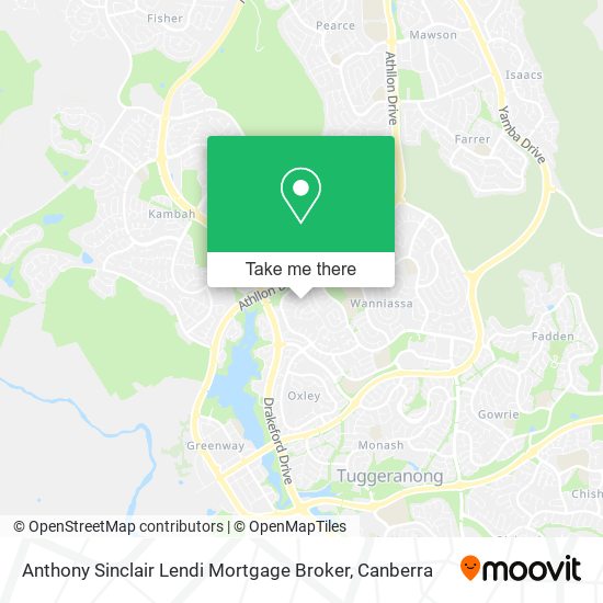 Anthony Sinclair Lendi Mortgage Broker map