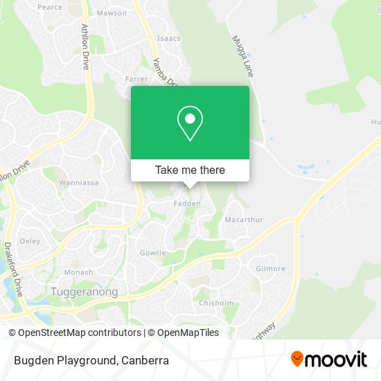 Bugden Playground map