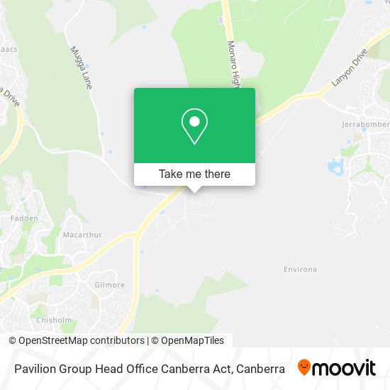 Pavilion Group Head Office Canberra Act map