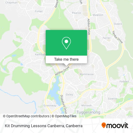 Kit Drumming Lessons Canberra map