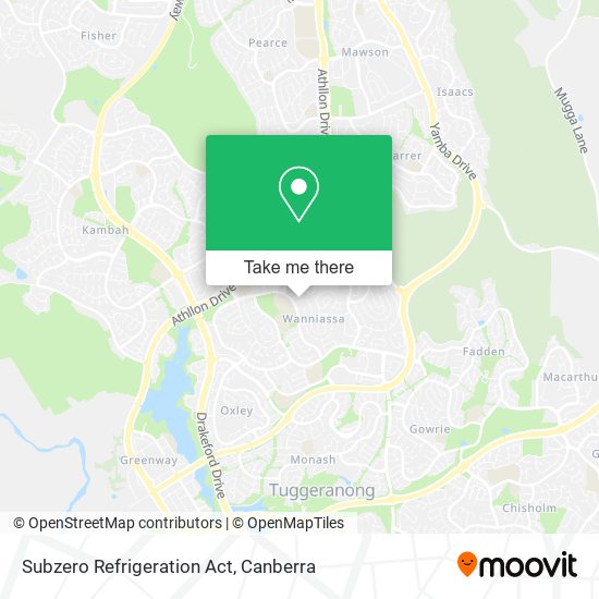 Subzero Refrigeration Act map
