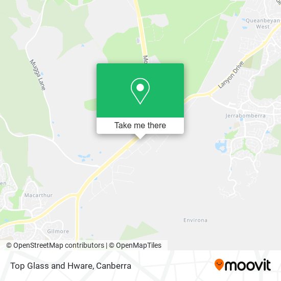 Top Glass and Hware map