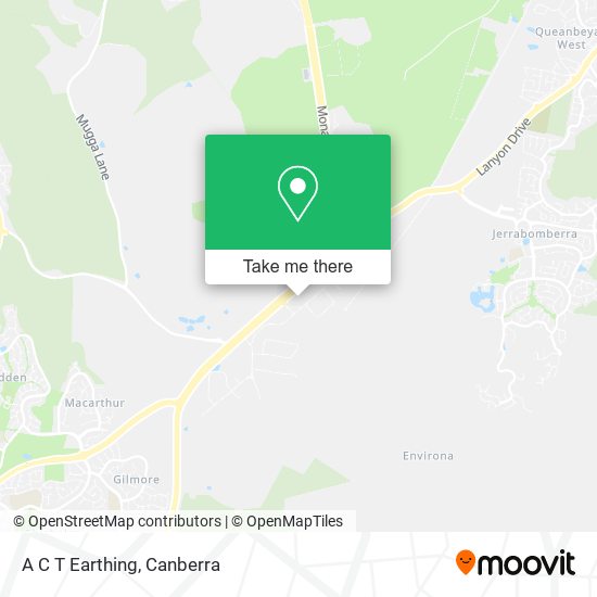 A C T Earthing map