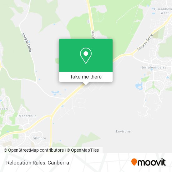 Relocation Rules map