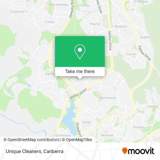 Unique Cleaners map