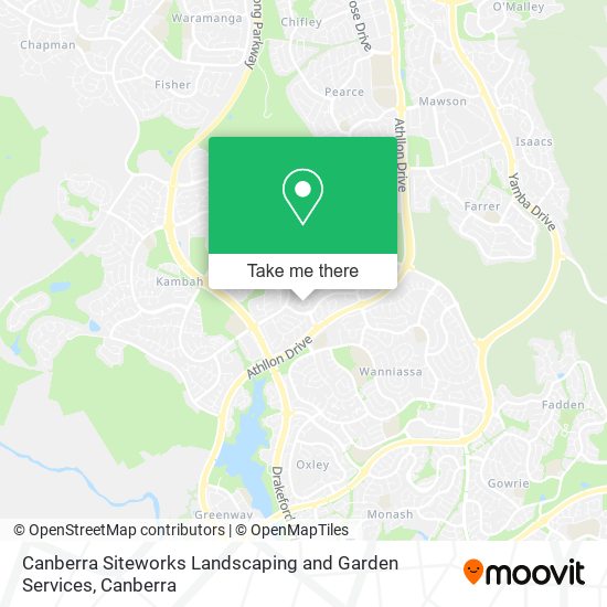 Canberra Siteworks Landscaping and Garden Services map