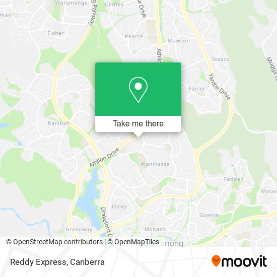Reddy Express map