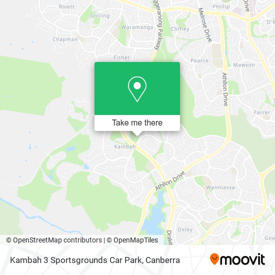 Kambah 3 Sportsgrounds Car Park map