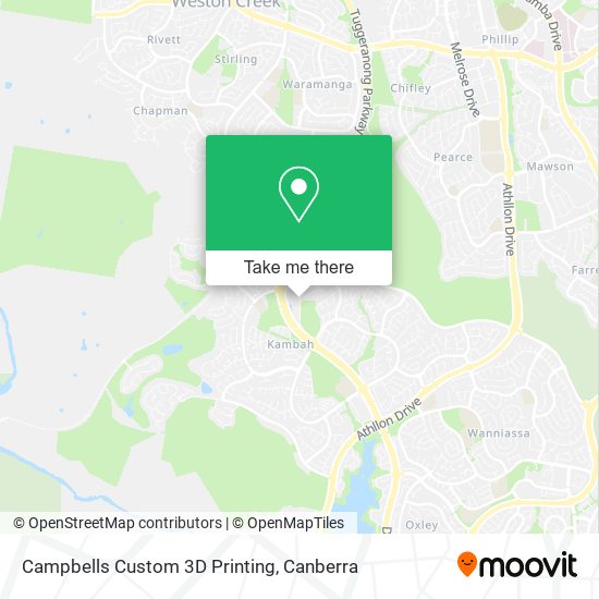 Campbells Custom 3D Printing map