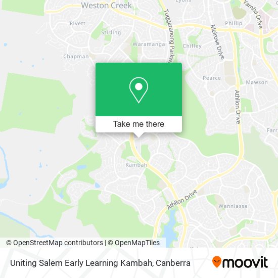 Uniting Salem Early Learning Kambah map