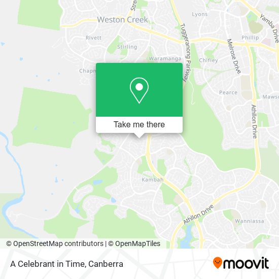 A Celebrant in Time map