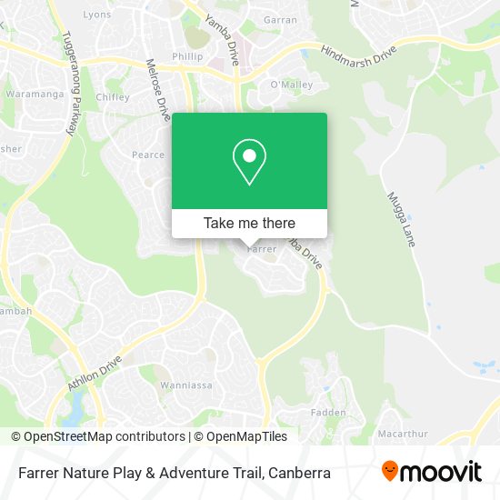 Mapa Farrer Nature Play & Adventure Trail