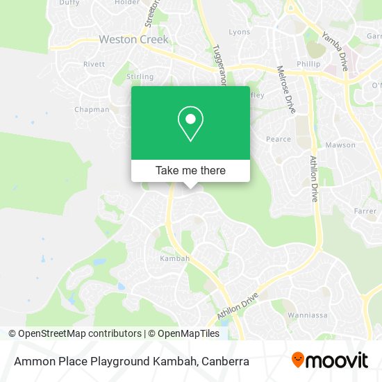 Ammon Place Playground Kambah map