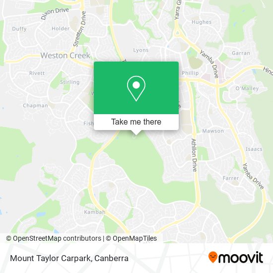 Mount Taylor Carpark map