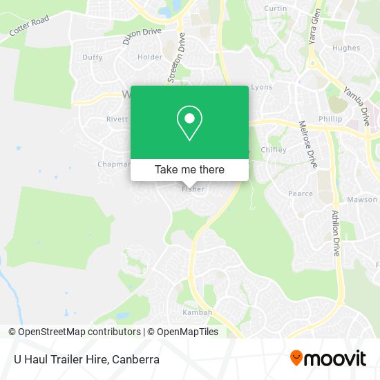 U Haul Trailer Hire map