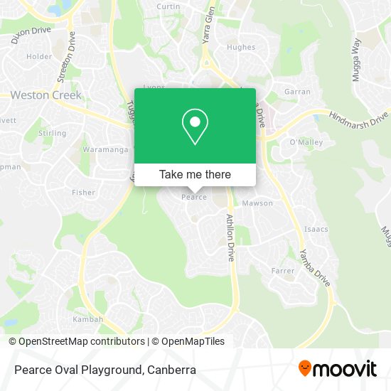 Pearce Oval Playground map