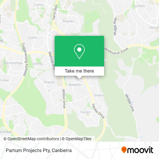 Partum Projects Pty map