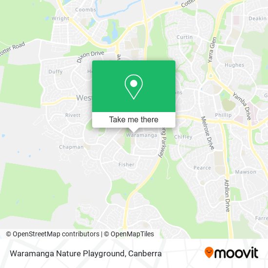 Mapa Waramanga Nature Playground