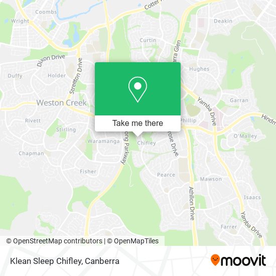 Klean Sleep Chifley map