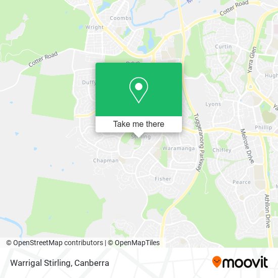 Mapa Warrigal Stirling