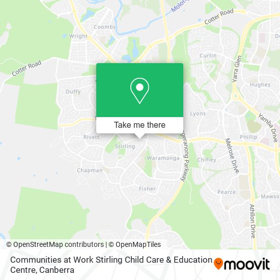 Communities at Work Stirling Child Care & Education Centre map