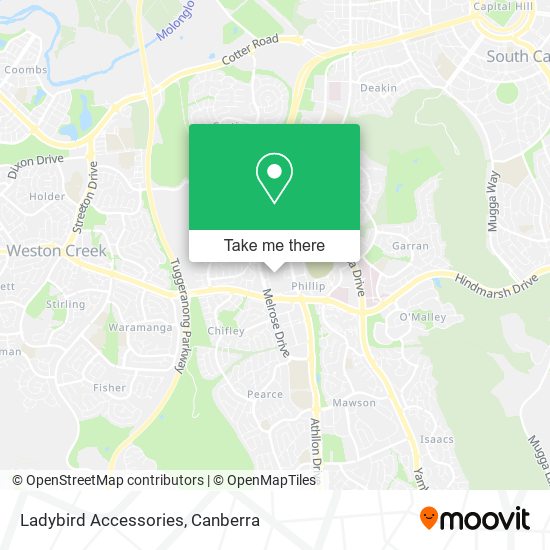 Ladybird Accessories map