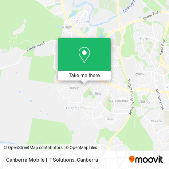 Canberra Mobile I T Solutions map