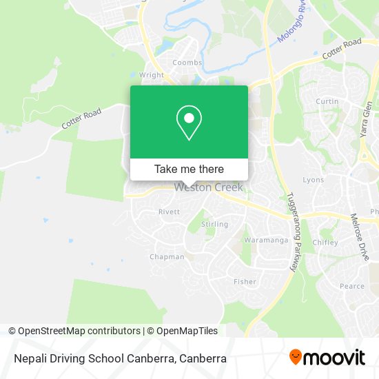 Nepali Driving School Canberra map