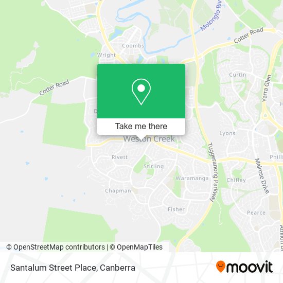 Santalum Street Place map