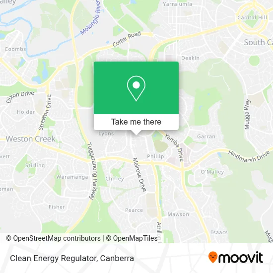 Mapa Clean Energy Regulator