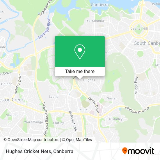 Hughes Cricket Nets map