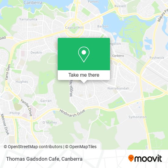 Thomas Gadsdon Cafe map