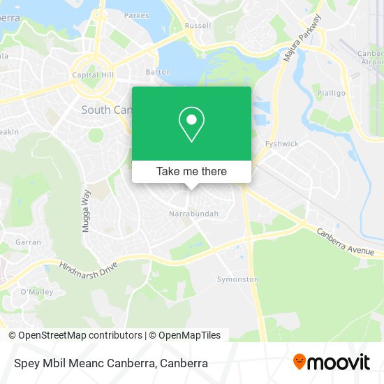 Spey Mbil Meanc Canberra map
