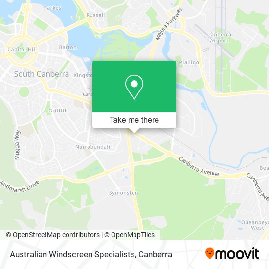 Australian Windscreen Specialists map