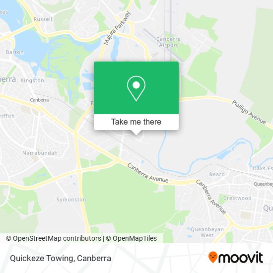 Quickeze Towing map