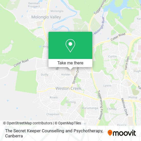 The Secret Keeper Counselling and Psychotherapy map