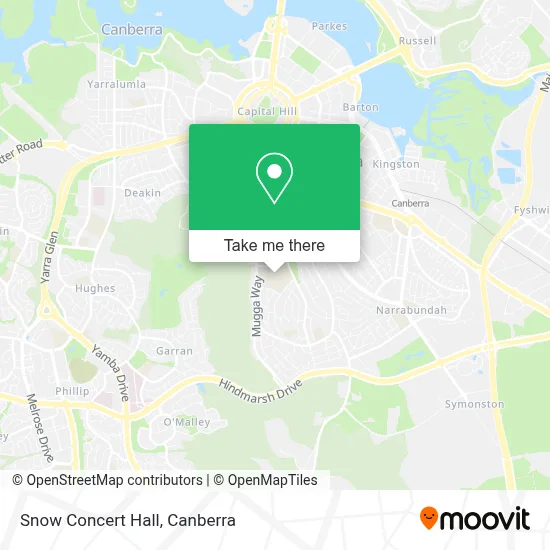 Mapa Snow Concert Hall