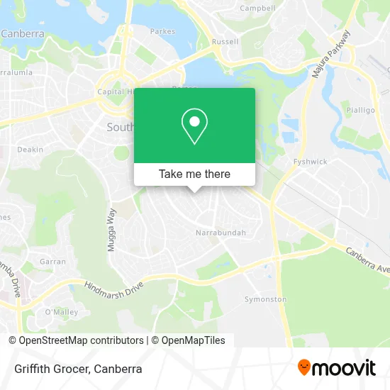 Mapa Griffith Grocer