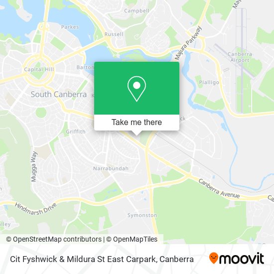 Cit Fyshwick & Mildura St East Carpark map