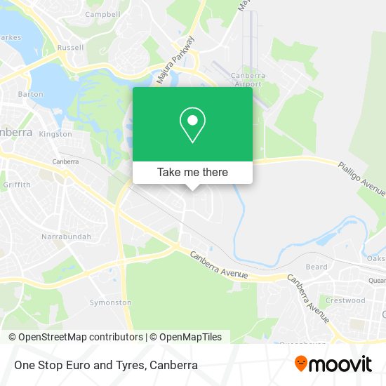 One Stop Euro and Tyres map